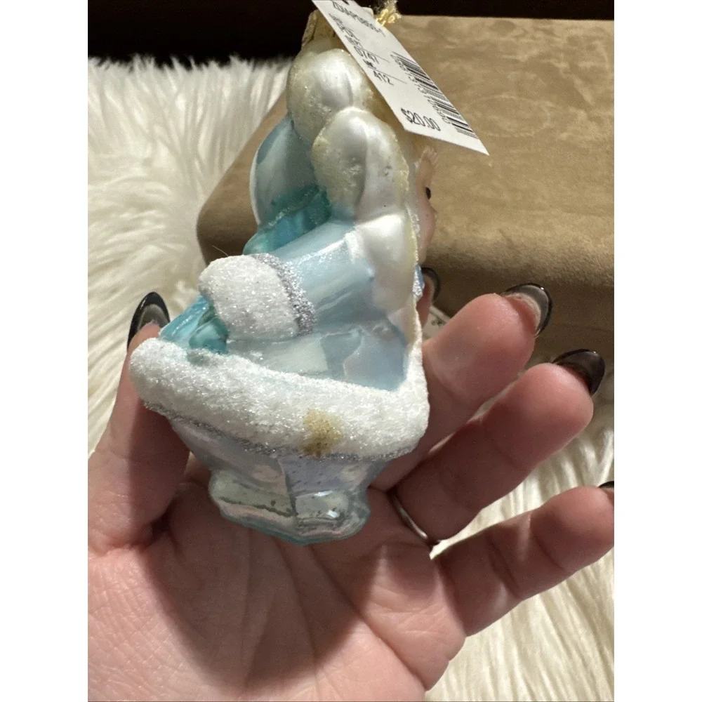 Kurt A Adler Polonaise Snow Sprite Girl Ornament Blue Girl Hand Crafted NWT